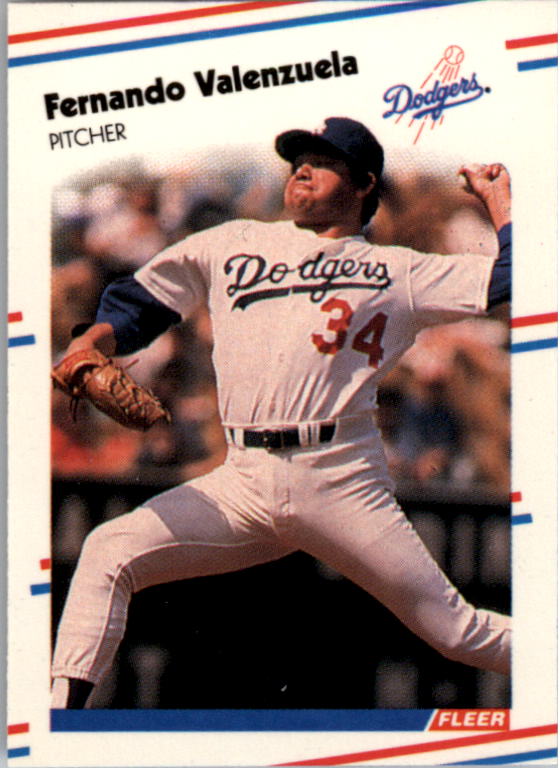 1988 Fleer Mini Baseball Cards 086      Fernando Valenzuela